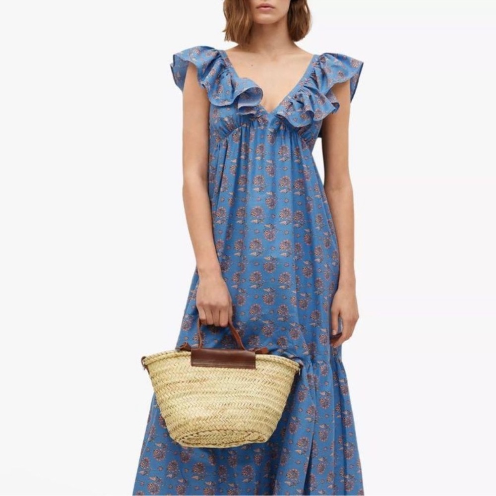 Mango Ruffle Maxi Dress - Picture 2 of 8